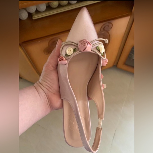 flower slingbacks - Picture 3 of 4
